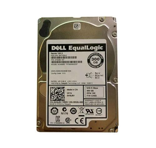 Dell 300GB 10000RPM SAS 2.5 Hard Drive 0W6J6V for ProLiant DL360p Gen8 Servers