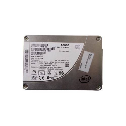 652185-002 - HP 160GB SATA 3Gb/s 2.5" SSD