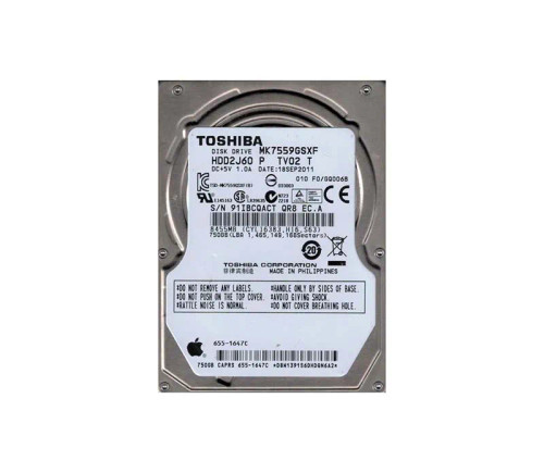 655-1647C - Apple 750GB 7200RPM SATA 3Gb/s 2.5" HDD