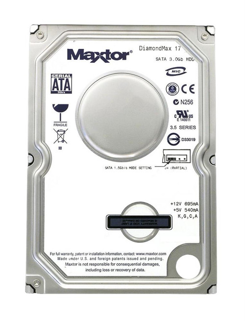 6G250E0 Maxtor DiamondMax 17 250GB 7200RPM SATA 3Gbps 8MB Cache 3.5-inch Internal Hard Drive