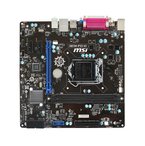 7846-050R - MSI LGA1150 H81 DDR3 2-DIMM Motherboard