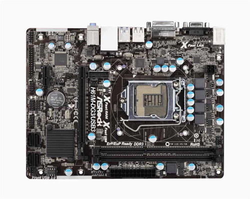 90-MXGNU0-A0UAYZ - ASROCK LGA 1155 H61 USB3 Motherboard
