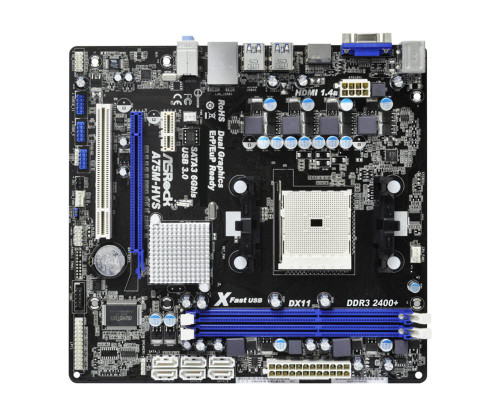 ASRock A75M-HVS Socket FM1 AMD A75 Chipset Micro-ATX Motherboard DDR3 SATA3 6.0Gb/s