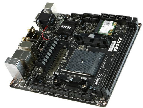 A88XI AC MSI Socket FM2+/ AMD A88X Chipset A-Series/ Athlon Processors Support DDR3 2x DIMM 4x SATA 6.0Gb/s Mini-ITX Motherboard
