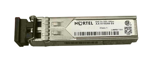 AA1419048 - Nortel SFP 850nm 550m Short Wavelength Transceiver