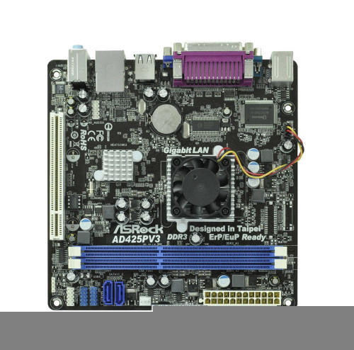 AD425PV3 - ASROCK Intel Atom D425 DDR3 SATA2 Mini-ITX Motherboard