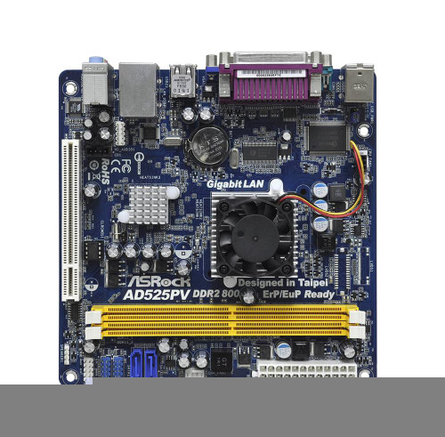 AD525PV-BO-R - ASROCK Socket Atom D525 DDR2 2x SATA2 Motherboard