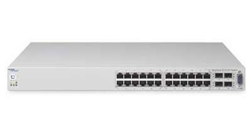 AL1001A06 - Nortel BayStack 5520-24T-PWR Gigabit Ethernet Routing Switch with 24-Ports 10/100/1000 ports SFP plus 4 fiber mini-GBIC ports No Power Cord