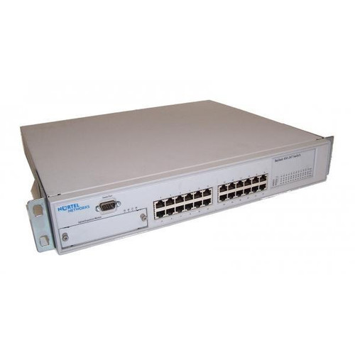 AL2012A14-G - Nortel Baystack 450-24T 24-Ports DB-9 10/100Base-TX Fast Ethernet Switch (Gray)