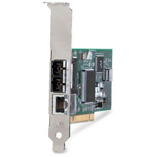 AT-2701FTX/ST-001 Allied Telesis Dual-Ports RJ-45 100Mbps 10Base-TX/100Base-T Fast Ethernet PCI 2.2 Network Adapter for HP Compatible