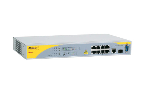 AT-8000/8POE-10 - Allied Telesis 8-Port PoE Fast Ethernet Network Switch