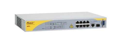 AT-8000/8POE-30 - Allied Telesis 8-Port PoE Managed Fast Ethernet Switch with One 10/100/1000T SFP Combo Uplinks