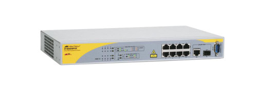 AT-8000/8POE-50 - Allied Telesis AT-8000/8PoE Managed PoE Network Switch 1 x SFP Shared 8 x 10/100Base-TX LAN 1 x 10/100/1000Base-T LAN