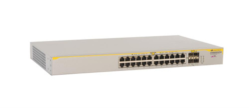 AT-8000GS/24POE - Allied Telesis Gigabit Stackable Ethernet Switch 4 x SFP (mini-GBIC) Shared 24 x 10/100/1000Base-T LAN