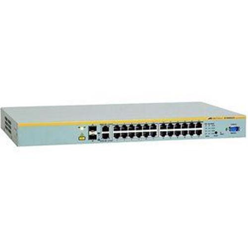 AT-8000S/24-10 - Allied Telesyn Managed Fast Ethernet Switch 24 x 10/100Base-TX LAN 2 x SFP Managed Ethernet Switch