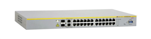 AT-8000S/24POE-10 - Allied Telesyn Managed Fast Ethernet Switch 24 x 10/100Base-TX LAN 2 x SFP Managed Ethernet Switch