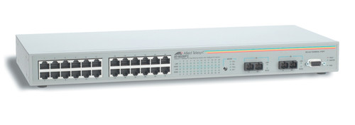 AT-8026FC - Allied Telesis 24-Ports 10Base-T/ 100Base-TX Fast Ethernet Layer 2 Rack-mountable Managed Switch with 2x 100Base-FX Ports
