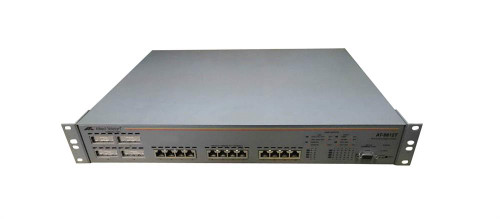 AT-9812T - Allied Telesis 12-Ports 1000T (RJ45) Layer 3/4+ switch with 4 GBIC