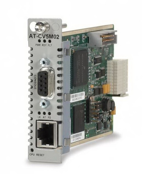 AT-CV5M02 - Allied Telesis 10Base-T 100Base-TX Fast Ethernet RS-232 Remote Management Adapter Plug-in module
