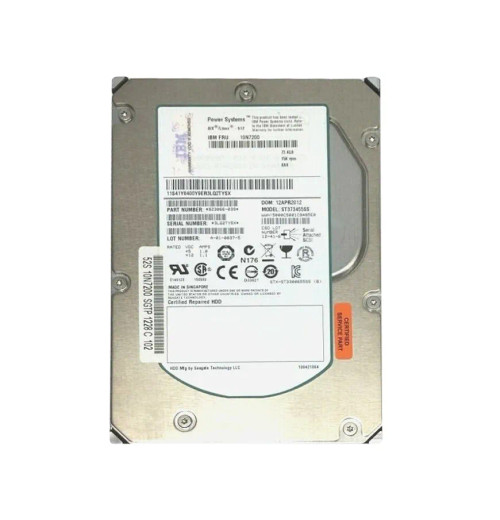 IBM 73GB 15000RPM SAS 3.0 Gbps 3.5 16MB Cache Hot Swap Hard Drive for ProLiant DL360p Gen8 Servers