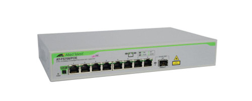 AT-FS708/POE-30 - Allied Telesis AT-FS708/PoE 8-Port 10/100TX Unmanaged POE Switch