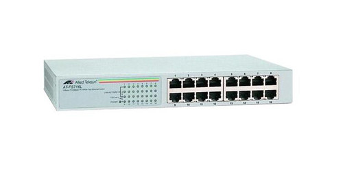 AT-FS716L-30 - Allied Telesis 16-Ports 10/100TX Unmanaged Layer 2 Switch