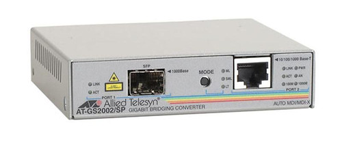 AT-GS2002/SP - Allied Telesis 1Gbps 10/100/1000Base-T RJ-45 Media Converter