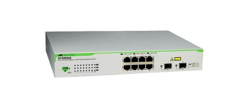 AT-GS950/8 - Allied Telesyn WebSmart -10 Gigabit Ethernet Switch 8 x 10/100/1000Base-T LAN Ethernet Switch