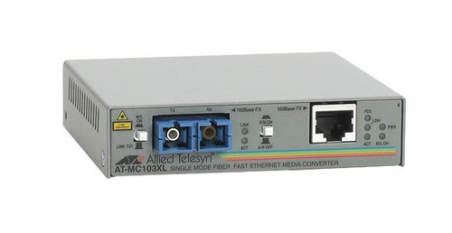 AT-MC103XL-YY - Allied Telesis 1000Base-TX to 100Base-FX SC Media Converter