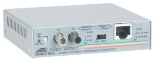 AT-MC115XL-60 Allied Telesis 10/100TX to10FL/100SX ST Media Converter Universal Power Adapter