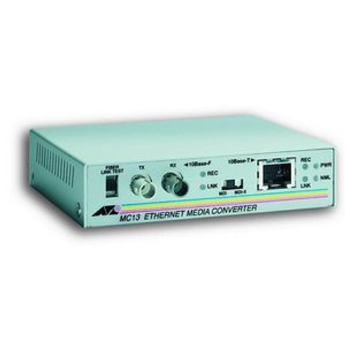 AT-MC13-10 - Allied Telesis Centrecom MC13 Eth 10bt RJ-45 to ST MMF Converter