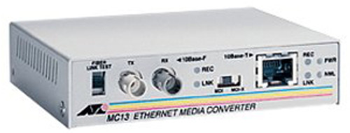 AT-MC13-60 Allied Telesis UTP RJ-45 to Fiber ST Ethernet Media Converter