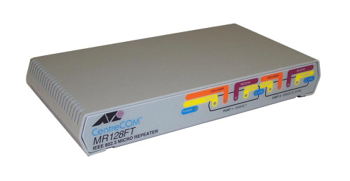 AT-MR128FT - Allied Telesis 10Mbps 10Base-T RJ-45 AUI Ethernet Transceiver