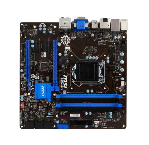 B85M-G43-A1 - MSI Socket LGA 1150 Intel B85 Chipset 4th Generation DDR3 4x DIMM 4x SATA 6.0Gb/s Micro-ATX Motherboard