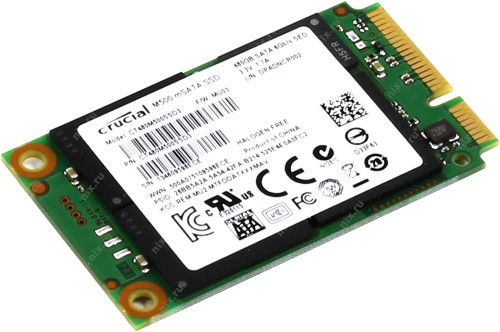 CT480M500SSD3 - Crucial M500 Series 480GB Multi-Level Cell (MLC) SATA 6Gb/s mSATA Solid State Drive