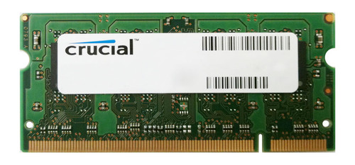 CT51264AC800T Crucial 4GB PC2-6400 DDR2-800MHz non-ECC Unbuffered CL6 200-Pin SoDimm Dual Rank Memory Module