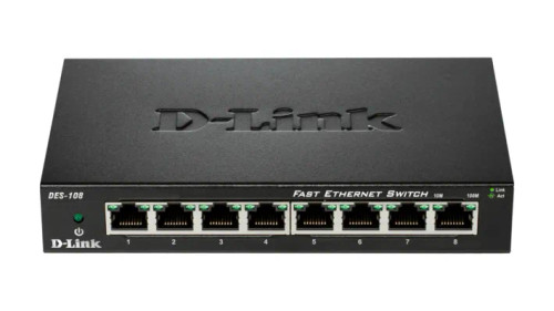 DES-108 - D-LINK 8-Port 10/100 Fast Ethernet Network Switch