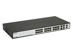 DES-1228P - D-LINK 24-Port PoE Fast Ethernet 2-Port SFP Layer 2 Switch