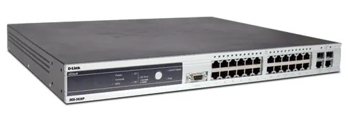 DES-3828P - D-LINK 24-Port 10/100 4-Gigabit 2-SFP PoE Switch