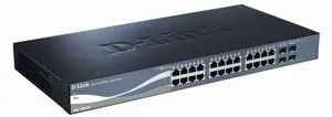 DGS-1500-28P - D-LINK 24-Port Gigabit PoE 4 SFP Network Switch