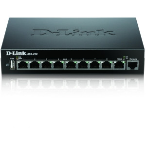 D-LINK DSR-250 Gigabit VPN Router 8-Ports 1x WAN Port