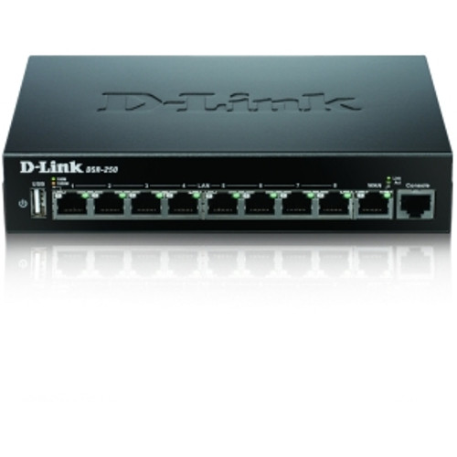 DSR-250 - D-Link 8-Ports Gigabit VPN Router support 1x Wan Port