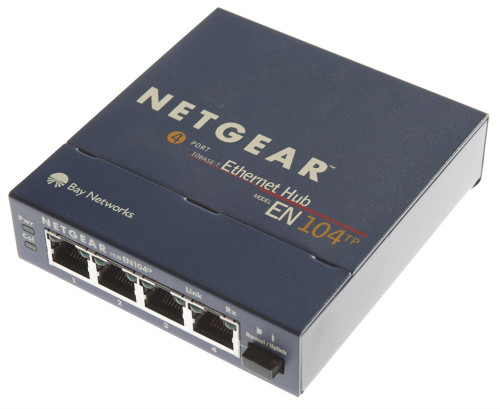 EN104 - Netgear 4-Port 10Base-T RJ45 Ethernet Hub
