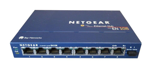 EN108 - Netgear 8-Port 10Base-T RJ45 Ethernet Hub