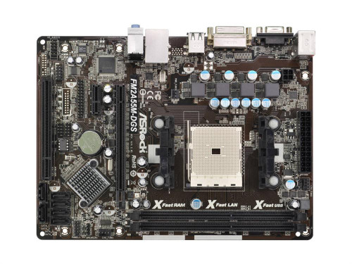 ASRock FM2A55MDGSR20 Socket FM2 AMD A55 Chipset Micro-ATX Motherboard for 100W Processors, DDR3, 6x SATA2 Compatible