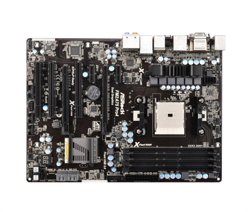 ASRock FM2A75-PRO4 Socket FM2 AMD A75 Chipset ATX Motherboard, 100W Processor Support, DDR3, 5x SATA3 6.0Gb/s, 4x DIMM