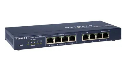 FS108P - NetGear 8-Port 4-PoE 10/100 Unmanaged Network Switch