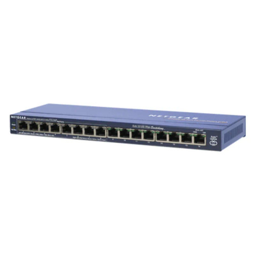 FS116P - NetGear 16-Port Fast Ethernet PoE Layer 2 Network Switch