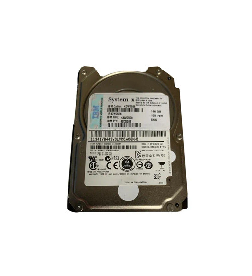 43W7536 - IBM 146GB 10000RPM SAS 6Gb/s 2.5" HDD