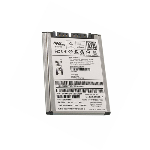 43W7729 - IBM 50GB SATA 3Gb/s 1.8" SSD